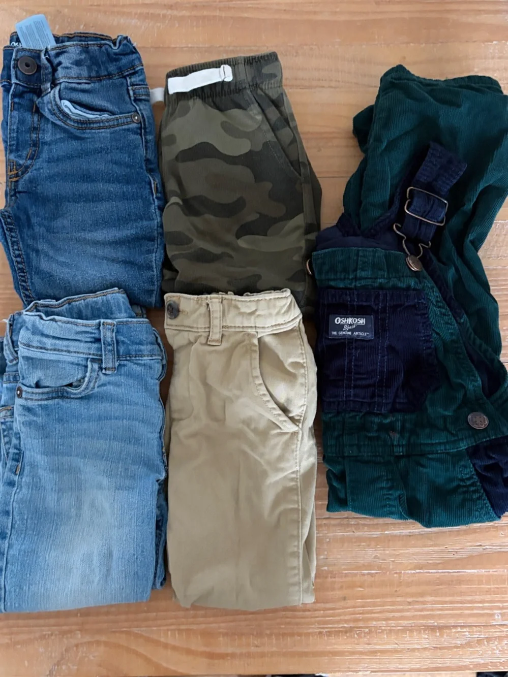 5 pieces of 3T pants/jeans/overalls